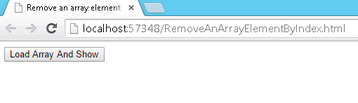 Jquery remove from array by index
