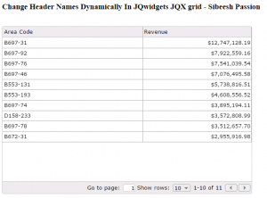 Change Header Names Dynamically In JQwidgets JQX grid