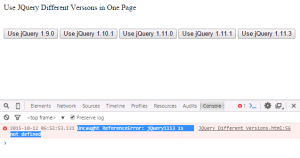 jQuery no-conflict And Using Different Versions Of JQuery