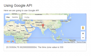 Time zone calculation using Google API