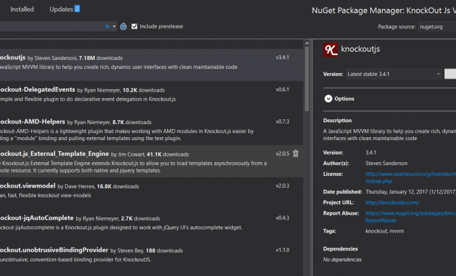 Installing_KnockOut_JS_from_NuGet