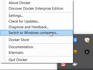 Switch to Windows Containers