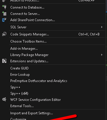 Show Or Hide Line numbers In Documents In Visual Studio