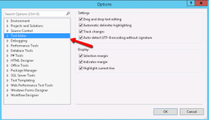 Show Or Hide Line numbers In Documents In Visual Studio