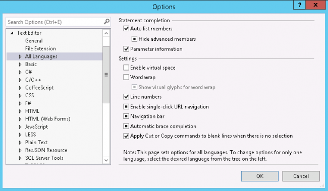 show-or-hide-line-numbers-in-documents-in-visual-studio