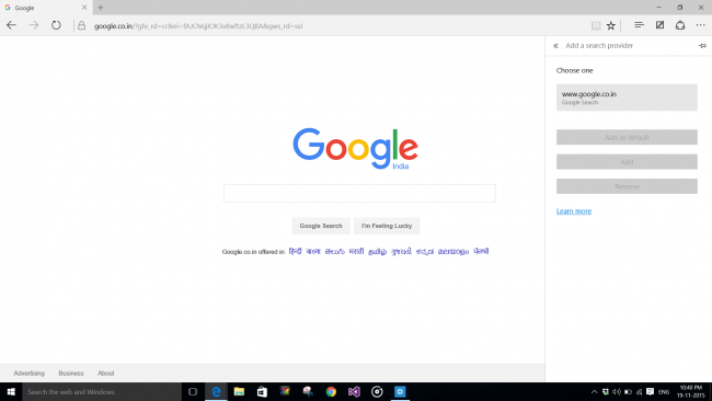Bing To Google In Windows 10