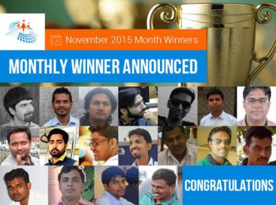 November Month Winner