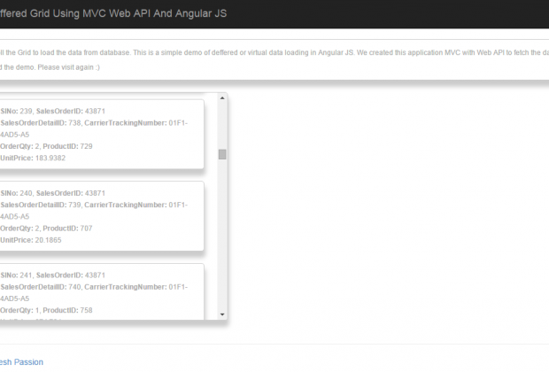 Custom Deffered Grid Using MVC Web API And Angular JS Deferred Output