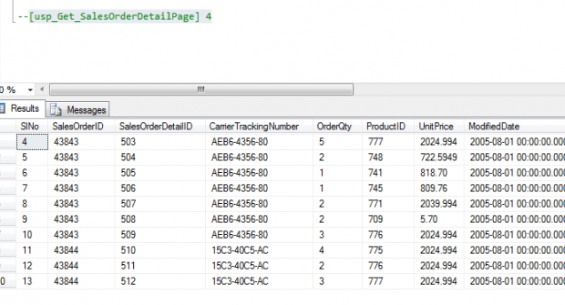 Stored Procedure With Common Table Expression Or CTE