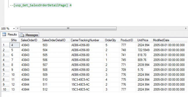 Stored Procedure With Common Table Expression Or CTE