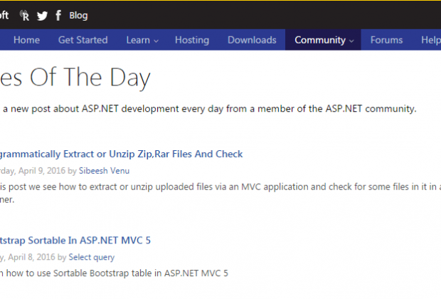 Asp Net Article Of The Day April 09 2016