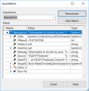 Quickwatch_in_VS2017